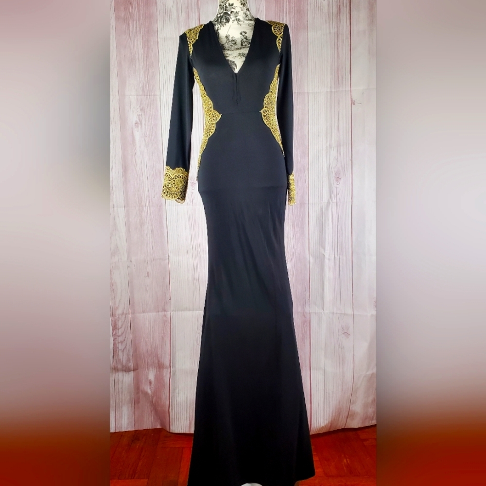 Black & Gold evening dress
